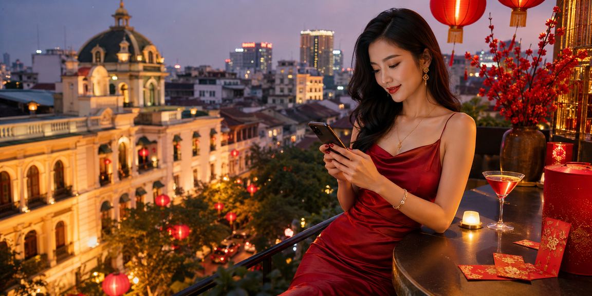 Trải nghiệm giao diện di động với hình ảnh phong cảnh truyền thống Hà Nội