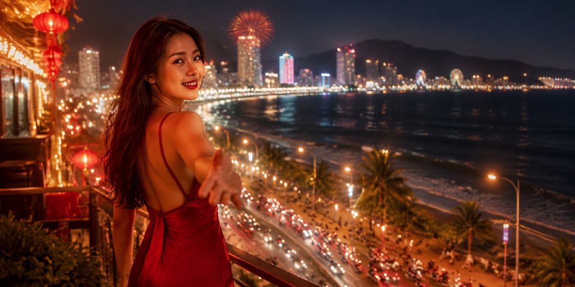 Cảnh biển tại Quy Nhơn minh họa cho xổ số điện tử